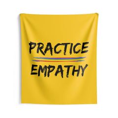 Wall Tapestry, Rainbow Logo, yellow-Home Decor-Practice Empathy