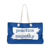 Weekender Bag, Brushes Logo, royal blue-Bags-Practice Empathy