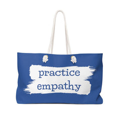 Weekender Bag, Brushes Logo, royal blue-Bags-Practice Empathy