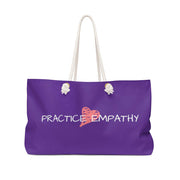 Weekender Bag, Classic Logo, dark purple-Bags-Practice Empathy