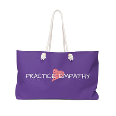 Weekender Bag, Classic Logo, dark purple-Bags-Practice Empathy