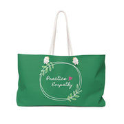 Weekender Bag, Olive Branch Logo, green-Bags-Practice Empathy