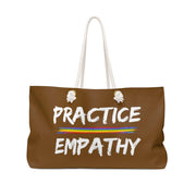 Weekender Bag, Rainbow Logo, chocolate-Bags-Practice Empathy