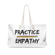 Weekender Bag, Rainbow Logo, white-Bags-Practice Empathy
