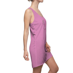 Women's Cut & Sew Racerback Dress, light magenta-All Over Prints-Practice Empathy