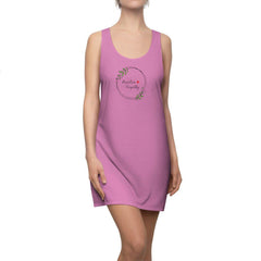 Women's Cut & Sew Racerback Dress, light magenta-All Over Prints-Practice Empathy
