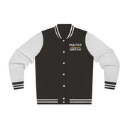 Women's Embroidered Varsity Jacket, Rainbow Logo-Long-sleeve-Practice Empathy