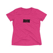 Women's Heather Wicking Tee, Brushes Logo-T-Shirt-Practice Empathy