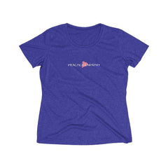 Women's Heather Wicking Tee, Classic Logo-T-Shirt-Practice Empathy