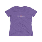 Women's Heather Wicking Tee, Classic Logo-T-Shirt-Practice Empathy