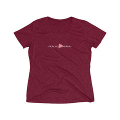 Women's Heather Wicking Tee, Classic Logo-T-Shirt-Practice Empathy