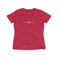 Women's Heather Wicking Tee, Classic Logo-T-Shirt-Practice Empathy