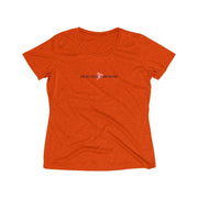 Women's Heather Wicking Tee, Classic Logo-T-Shirt-Practice Empathy