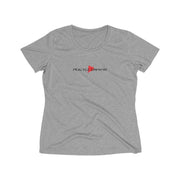 Women's Heather Wicking Tee, Classic Logo-T-Shirt-Practice Empathy