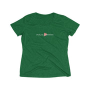 Women's Heather Wicking Tee, Classic Logo-T-Shirt-Practice Empathy
