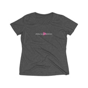 Women's Heather Wicking Tee, Classic Logo-T-Shirt-Practice Empathy