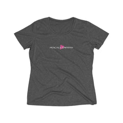 Women's Heather Wicking Tee, Classic Logo-T-Shirt-Practice Empathy