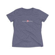 Women's Heather Wicking Tee, Classic Logo-T-Shirt-Practice Empathy