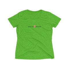 Women's Heather Wicking Tee, Classic Logo-T-Shirt-Practice Empathy