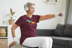 Women's Heather Wicking Tee, My Hand to Yours-T-Shirt-Practice Empathy