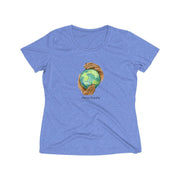 Women's Heather Wicking Tee, Nourishing Home-T-Shirt-Practice Empathy