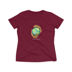 Women's Heather Wicking Tee, Nourishing Home-T-Shirt-Practice Empathy