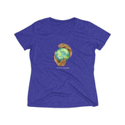 Women's Heather Wicking Tee, Nourishing Home-T-Shirt-Practice Empathy