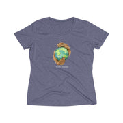 Women's Heather Wicking Tee, Nourishing Home-T-Shirt-Practice Empathy