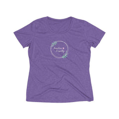 Women's Heather Wicking Tee, Olive Branch Logo-T-Shirt-Practice Empathy