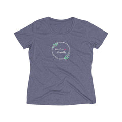 Women's Heather Wicking Tee, Olive Branch Logo-T-Shirt-Practice Empathy