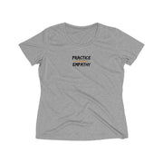 Women's Heather Wicking Tee, Rainbow Logo-T-Shirt-Practice Empathy