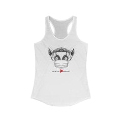Women's Ideal Racerback Tank, Lenny the Lemur-Tank Top-Practice Empathy