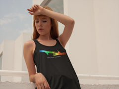 Women's Ideal Racerback Tank, My Hand to Yours-Tank Top-Practice Empathy