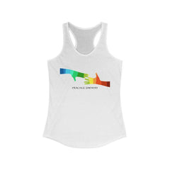 Women's Ideal Racerback Tank, My Hand to Yours-Tank Top-Practice Empathy