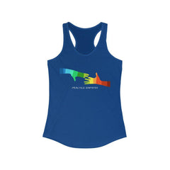Women's Ideal Racerback Tank, My Hand to Yours-Tank Top-Practice Empathy