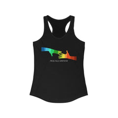 Women's Ideal Racerback Tank, My Hand to Yours-Tank Top-Practice Empathy