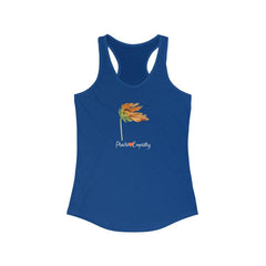 Women's Ideal Racerback Tank, Word to the Wind-Tank Top-Practice Empathy