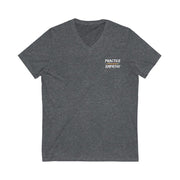 Women's Jersey Short Sleeve V-Neck Tee, Rainbow Logo-V-neck-Practice Empathy