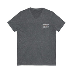 Women's Jersey Short Sleeve V-Neck Tee, Rainbow Logo-V-neck-Practice Empathy