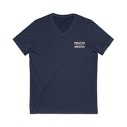 Women's Jersey Short Sleeve V-Neck Tee, Rainbow Logo-V-neck-Practice Empathy