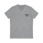 Women's Jersey Short Sleeve V-Neck Tee, Rainbow Logo-V-neck-Practice Empathy