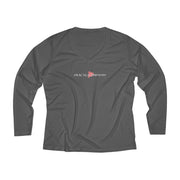 Women's Long Sleeve Moisture Absorbing V-neck Tee, Classic Logo-Long-sleeve-Practice Empathy