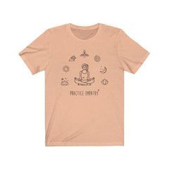 Women's Short Sleeve Graphic Tee, Mantras of the Mind-T-Shirt-Practice Empathy