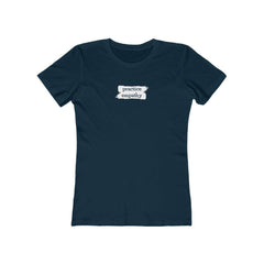 Women's The Boyfriend Tee, Brushes Logo-T-Shirt-Practice Empathy