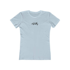 Women's The Boyfriend Tee, Hand in Hand Logo-T-Shirt-Practice Empathy