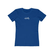 Women's The Boyfriend Tee, Hand in Hand Logo-T-Shirt-Practice Empathy