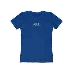 Women's The Boyfriend Tee, Hand in Hand Logo-T-Shirt-Practice Empathy
