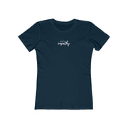Women's The Boyfriend Tee, Hand in Hand Logo-T-Shirt-Practice Empathy