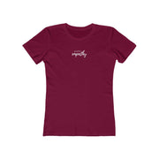 Women's The Boyfriend Tee, Hand in Hand Logo-T-Shirt-Practice Empathy