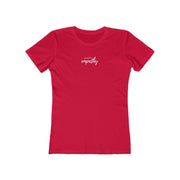 Women's The Boyfriend Tee, Hand in Hand Logo-T-Shirt-Practice Empathy